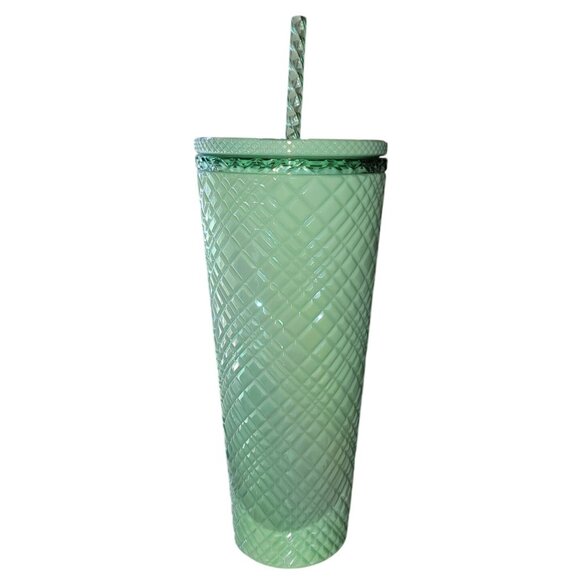 Starbucks 2024 Summer Mint Jeweled Tumbler With Straw 24 Oz - Picture 2 of 6